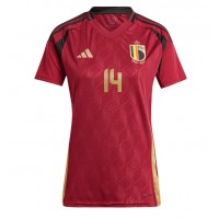 Camiseta Bélgica Dodi Lukebakio #14 Primera Equipación Replica Eurocopa 2024 para mujer mangas cortas